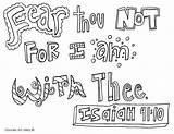Isaiah Fear Scripture Verses sketch template