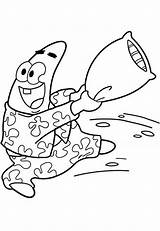 Coloring Patrick Star Pajama Pages Printable Drawing Party Pillow Comments Getdrawings Popular Coloringhome sketch template