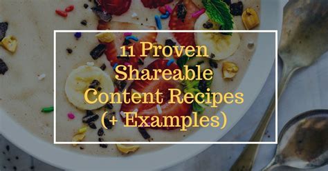 proven shareable content recipes examples wholesome commerce