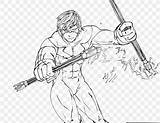 Grayson Nightwing Coloring sketch template