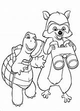 Hedge Over Coloring Pages Print Kids Cartoon sketch template