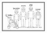 Families Sparklebox sketch template