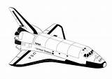 Navette Spatiale Spaceship Space Coloriages Transporte sketch template
