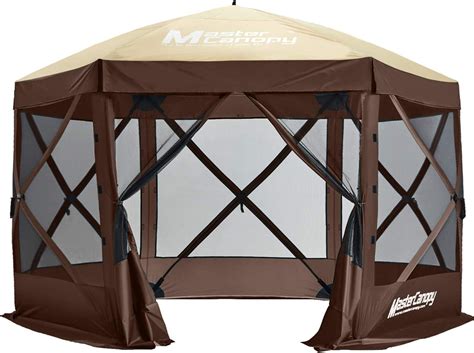 amazoncom mastercanopy  portable screen house room pop  gazebo outdoor camping tent