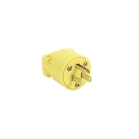 male plug  wires yellow