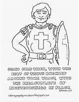 Breastplate Righteousness Ephesians Coloringpagesbymradron Adron sketch template