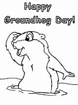 Groundhog Coloring Pages Collection sketch template