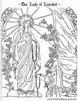 Lourdes Coloriage Vierge Immaculate Bernadette Maria Conception Kleurplaten Coloriages Jungfrau Sacred Assomption Rosary Mandalas Maagd Volwassenen Lieve Saints Assumption Designkids sketch template