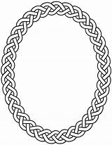 Oval Border Frame Clipart Portrait Outline Clip Cliparts Svg Library Circle Rope Vector Celtic Knot Powerpoint Hands sketch template