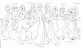 Coloring Disney Princess Pages Princesses Group Together Print Color Characters Printable Drawing Clipart Kids Baby Getdrawings Library Printables Popular Book sketch template