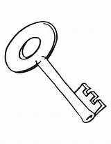 Key Coloring Kids Keys Clipart Pages Car Template Clipartmag Keyhole sketch template