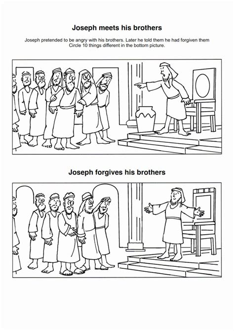 joseph   brothers coloring page fresh  coloring pages joseph