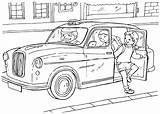 Taxi Coloring Pages Print sketch template