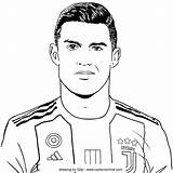 Ronaldo Cristiano Coloring Drawing Colorare Da Disegni Cartonionline Print sketch template