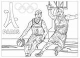 2024 Coloring Paris Basketball Olympic Games Pages Sports Adults Adult Kids Print Color Olympics Sport Basket Printable Justcolor Events sketch template