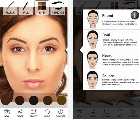 eyebrow tutorial apps  beauty