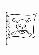 Piratenfahne Piraten Ausmalbild Ausmalen Palme Piratenschiff Pirat sketch template