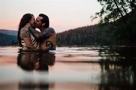 Couple S Lake Boudoir Shoot Popsugar Love And Sex