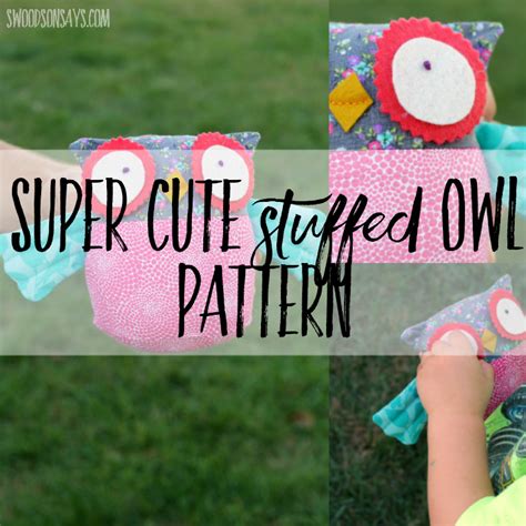 super cute stuffed owl pattern swoodson