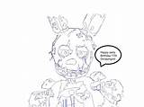 Springtrap Getdrawings Spring Trap Freddy Colouring sketch template