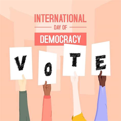 day  democracy voting poster design  vector art  vecteezy