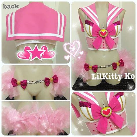 mini sailor moon bustier and tutu skirt made to by lilkittyko 210 00