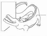 Alligator Coloring Pages Printable Color Kids Coloringme sketch template