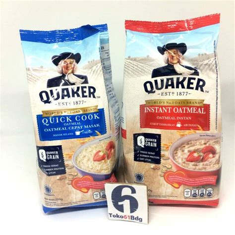 memasak quaker oat merah  diet homecare
