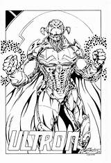 Ultron Avengers sketch template