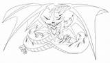 Coloring Pages Dragon Sky Slifer sketch template