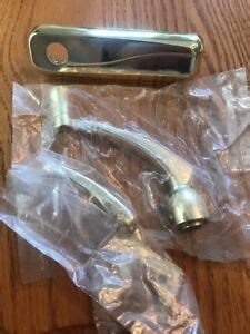 pella window hardware crank  lock bright brass left hinge vintage part ebay