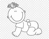 Outline Baby Girl Svg Clip Crawling Arts Pngfind sketch template