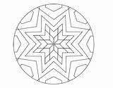 Mandalas Star Coloring Mandala Mosaic Printable Pages Kb Coloringcrew sketch template