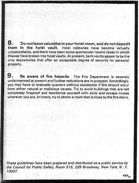 welcome to fear city nypd unprecedented 1975 pamphlet