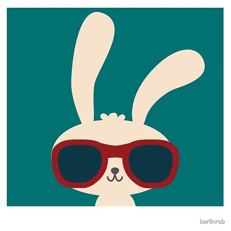 cool easter bunny  sunglasses  berlinrob redbubble