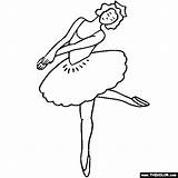 Ballet Coloring Pirouette Ballerina Pages Dancer Gif Online sketch template