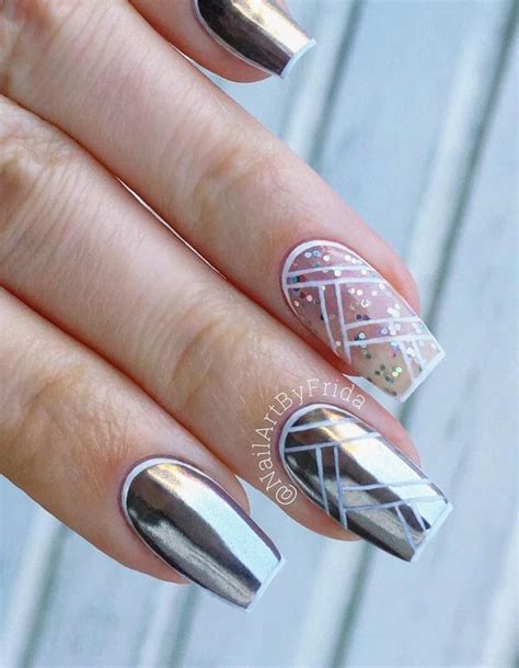 chrome nail art ideas art  design