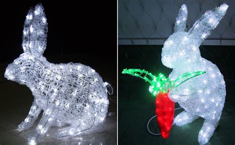 custom design outdoor christmas lights led bunny