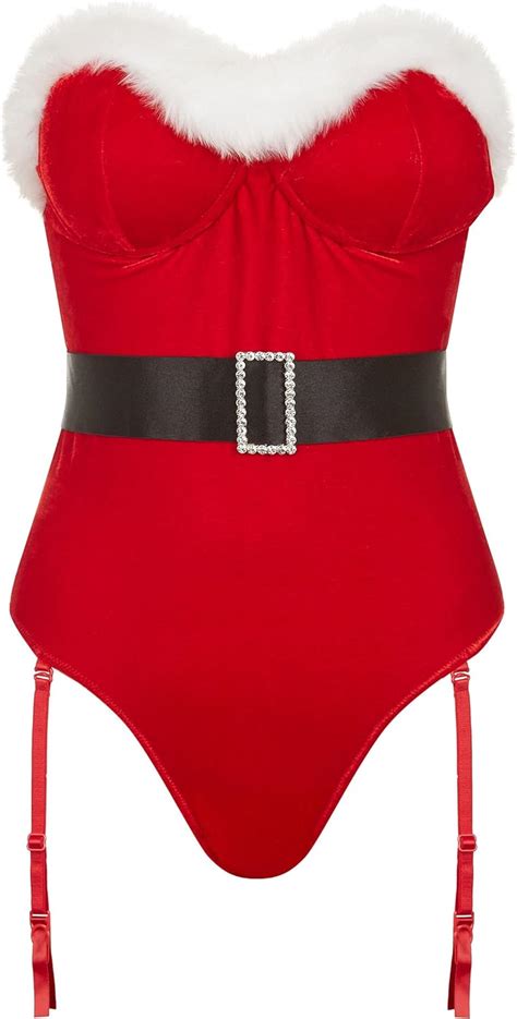 Ann Summers 2019 Women Ladies Sexy Miss Santa Velvet Body Lingerie Xmas