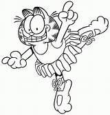 Garfield Coloring Pages Clipart Book Library Characters Cartoon sketch template