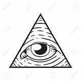 Illuminati Occhio Coloring Segno Clipartmag sketch template