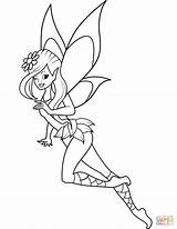 Fairy Coloring Pages Fairies Disney Cartoon Printable Winking Silvermist Print Adult Getcolorings Colorings Color Categories Book sketch template