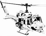 Huey Helicopter Airplane Drawing Uh Bell 1n Deviantart Coloring Pages War Army Military Sketch Drawings Aircraft Twin Vietnam Helicopters Tattoos sketch template