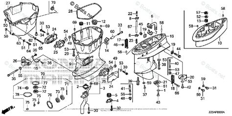 wiring diagram  honda outboard parts diagram