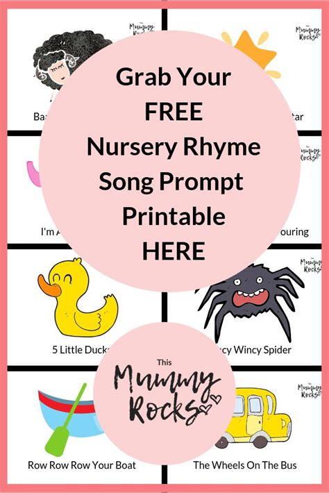 nursery rhymes printables