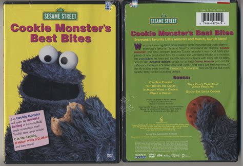 sesame street cookie monsters best bites oop dvd brand new mint