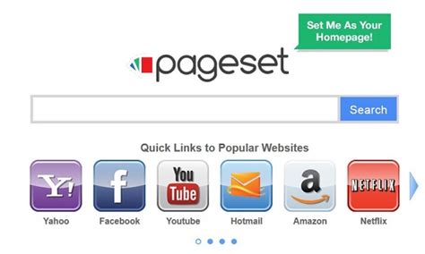 remove pageset redirect