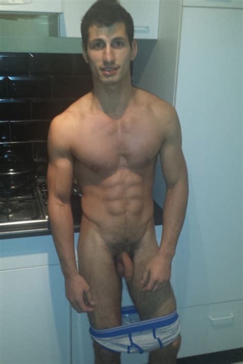 muscled guy showing his sexy dick nude men pics