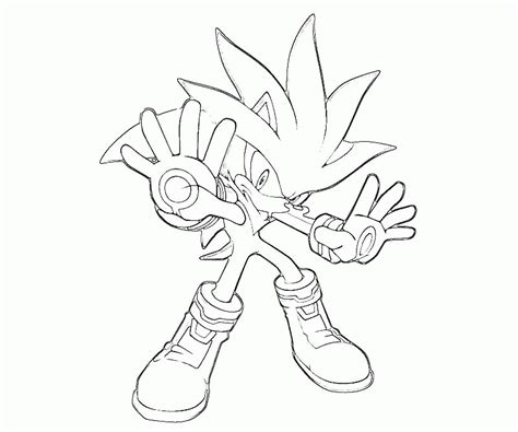 pics  sonic  silver coloring page sonic coloring coloring home