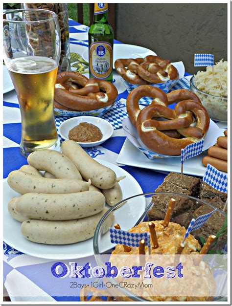 celebrating oktoberfest with an authentic bavarian cheese beer spread
